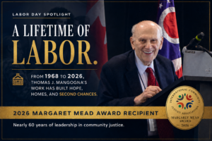 Thomas J. Mangogna honored as the 2026 Margaret Mead Award recipient for nearly 60 years of leadership in community justice.