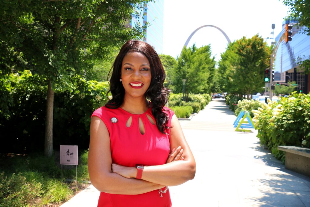 St. Louis Mayor Tishaura Jones at Jefferson Spaces (Tiny Homes)